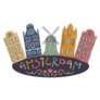 Amsterdam Old Historic Buildings Netherlands Windmill Sticker