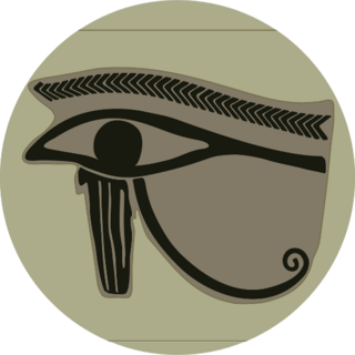 Amulet With The Eye Of Horus Egyptian Icon Sticker