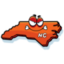 An Angry Cartoon Illustration Of North Carolina Sticker