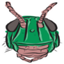 An Image Of A Grasshopper Sticker Bright Sticker 