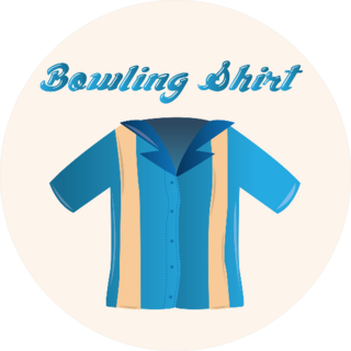 An Isolated Bowling Shirt Sticker