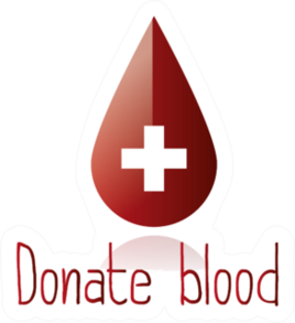 An Isolated Donate Blood Illustration Sticker