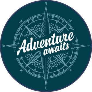 An Old Sea Compass And An Inscription Adventure Awaits