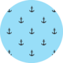 Anchor Pattern In Blue Sticker