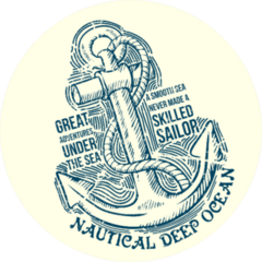 Anchor Sailor T-shirt Design Sticker