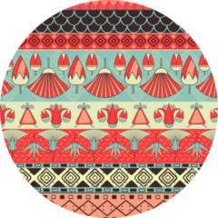 Ancient Egyptian Ornament Tribal Pattern Sticker