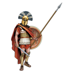Ancient Greece - Citizen-soldier Illustration Sticker