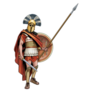 Ancient Greece - Citizen-soldier Illustration Sticker