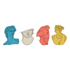 Ancient Greek Sculptures One Continuous Line Sticker