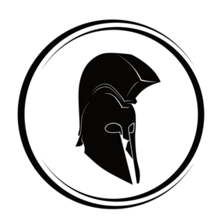 Ancient Greek War Helmet Silhouette Sticker
