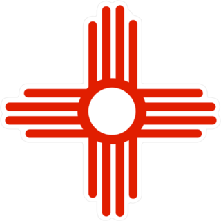 Ancient Sun Symbol Of The Zia Sticker