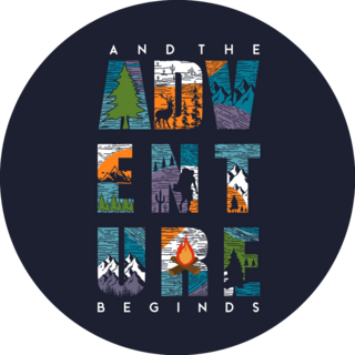 And The Adventure Begins Sticker