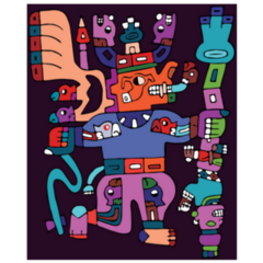 Andean Iconography Pre Inca Ancient Peru Sticker