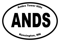 Andes Tower Hills Oval Sticker