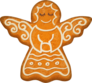 Angel Gingerbread Cookie Sticker