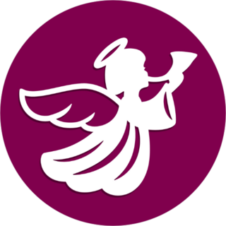 Angel Playing Horn Sticker