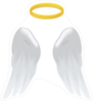 Angel Wings and Halo Sticker