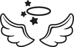 Angel Wings and Stars Sticker