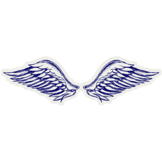 Angel Wings Doodle Sticker