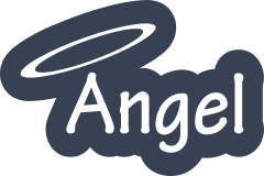 Angel With Halo Vinyl Lettering Sticker