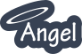 Angel With Halo Vinyl Lettering Sticker