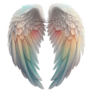 Angels Wings Pastel Rainbow Sticker