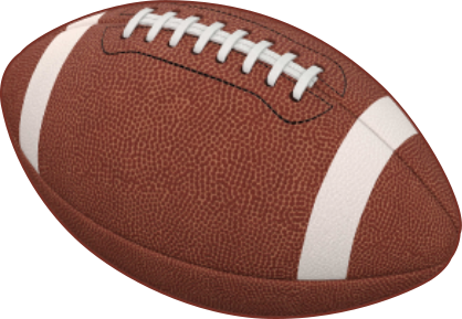 Angled Football Magnet