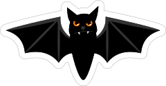 Angry Bat Sticker