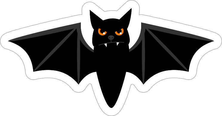 Angry Bat Sticker