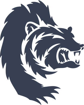 Angry Bear Head Sticker