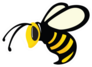 Angry Bee Sticker