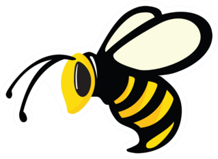 Angry Bee Sticker