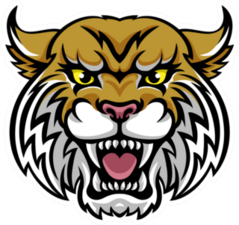 Angry Bobcat Mascot Sticker
