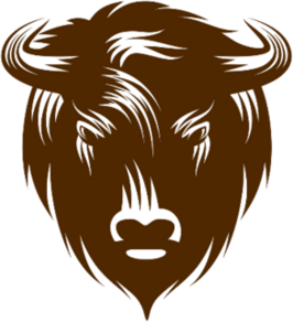 Angry Buffalo Head With Details Sticker