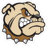 Angry Bulldog Head Mascot Sticker