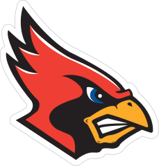 Angry Cardinal Head Mascot Sticker