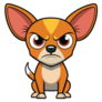 Angry Chihuahua Grin Sticker