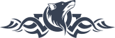 Angry Coyote Design Sticker