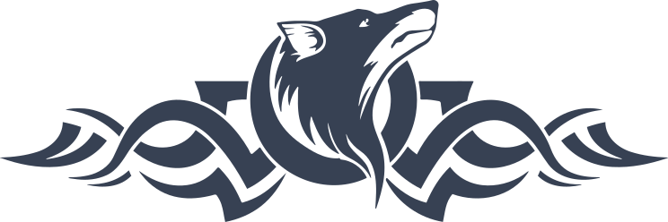 Angry Coyote Design Sticker