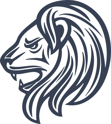 Angry Detailed Lion Head Sticker