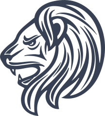 Angry Detailed Lion Head Sticker