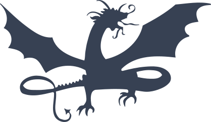 Angry Dragon Sticker