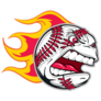 Angry Flaming Screaming Baseball