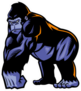 Angry Gorilla Mascot Sticker
