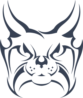 Angry Lynx Face Sticker