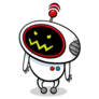 Angry Robot Or Droid Sticker