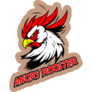 Angry Rooster Fighting Mode Mascot Sticker