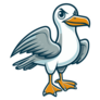 Angry Seagull Sticker