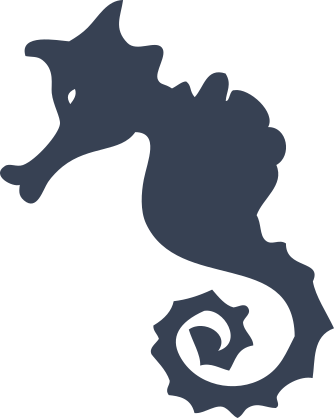 Angry Seahorse Sticker