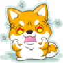 Angry Shiba Inu Sticker